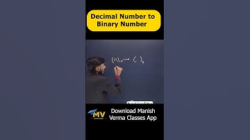 Trick to Convert Decimal to Binary Number | Number System #computerscience #reels #shorts