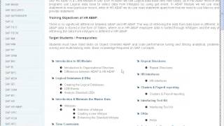 SAP HR ABAP Course Content - SAP HR ABAP Online Training - Crescent IT Solutions
