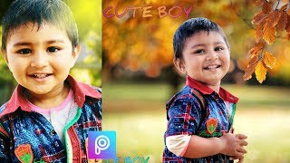 Kids photo editing PicsArt Snapseed little boy photo editing 2020 Hindi screenshot 5