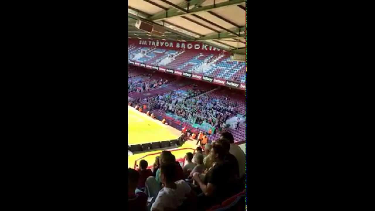 Werder Bremen away fans at West Ham Singing "Wonderwall" - Oasis