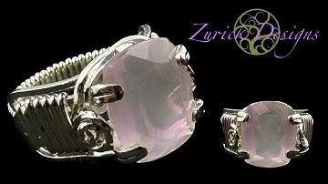 Wire Wrapped Prong Ring Tutorial for Faceted Gemstones- Step by Step
