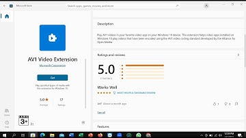 How to install av1 video extension windows 10