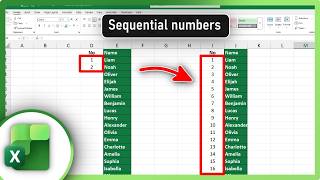 How to Create Sequential Numbers in Excel (3 Easy Methods)