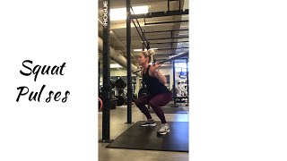 How to perform Squat Pulses with Barbell