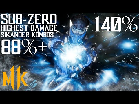 Mk11 Sub-Zero Highest Damage Combo Compilation (Tribute to @sikander555)