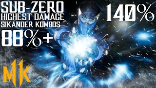 Mk11 SubZero Highest Damage Combo Compilation (Tribute to @sikander555)