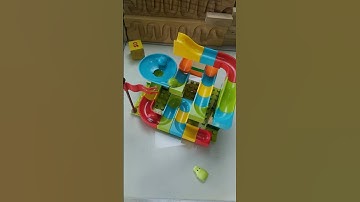 Satisfying building blocks marble run asmr Ep 173. #asmr #satisfying #marblerun