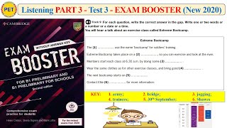 EXAM BOOSTER - Listening Part 3 Test 3 (2020 + Transcript + Key)