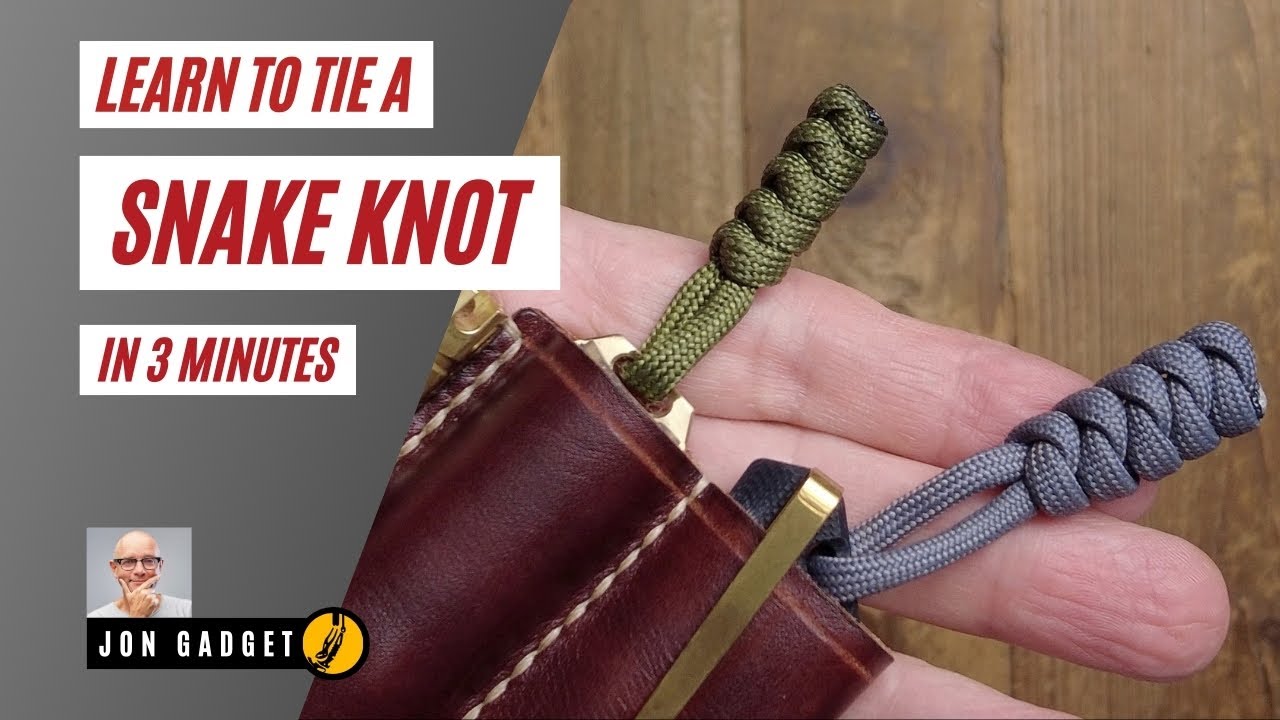 How to tie a paracord snake knot lanyard in 3 minutes 