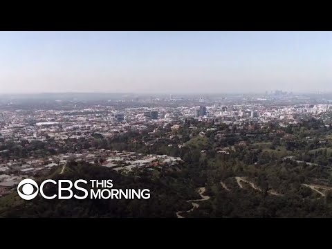 Blue skies and clean air in Los Angeles after coronavirus lockdown Blue skies and clean air in Los Angeles after coronavirus lockdown
