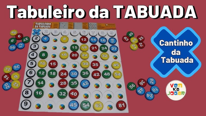 Jogo TABELA DA TABUADA - Ep.01 do Cantinho da Tabuada 