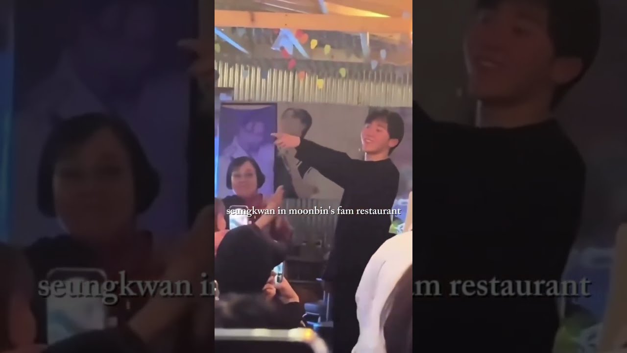 Seungkwan in moonbin's fam restaurant💟💞#svt#seungkwan#astro#moonbin