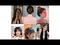 Korean cute 😚and easy hairstyles 🌈||beautiful hair style #fyp #hairstyle