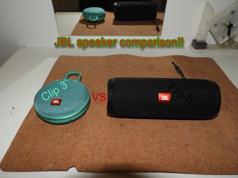 JBL speaker comparison jbl clip 3 vs jbl flip 5