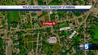 Police investigate 'random' stabbing in Middlebury