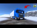 SHARE TRUCK SCANIA TRAILER DAN NYOBA MAP BARU BERSALJU 🥶❄️
