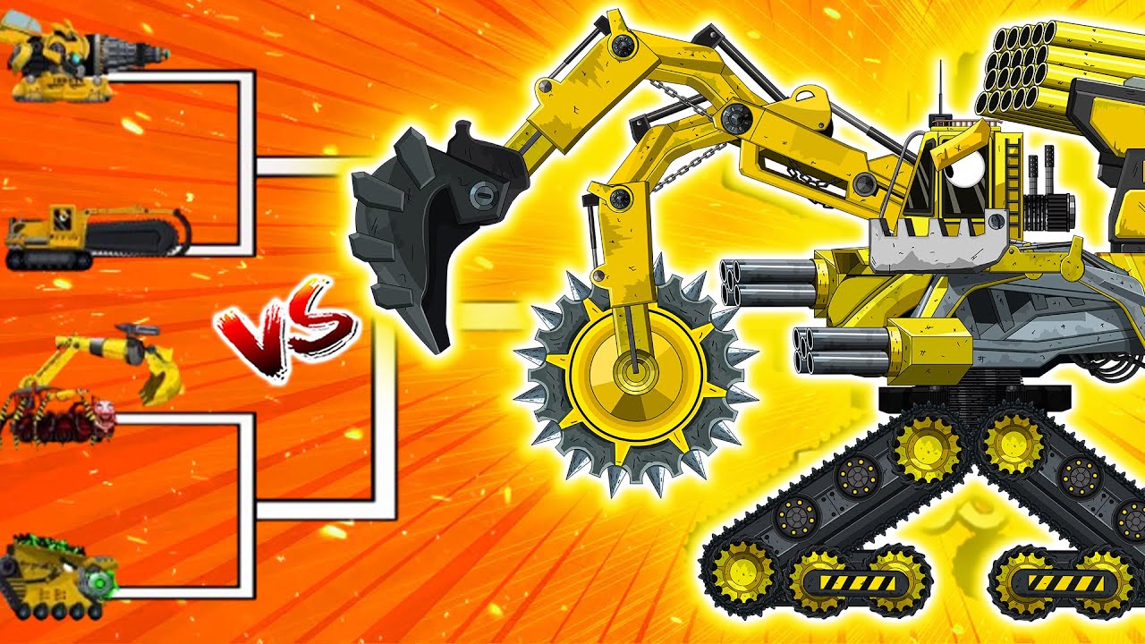 Cỗ Máy Đào Siêu Hủy Diệt Trên Mặt Đất! Supper Triangle Excavator | KING DOM CARTOONS