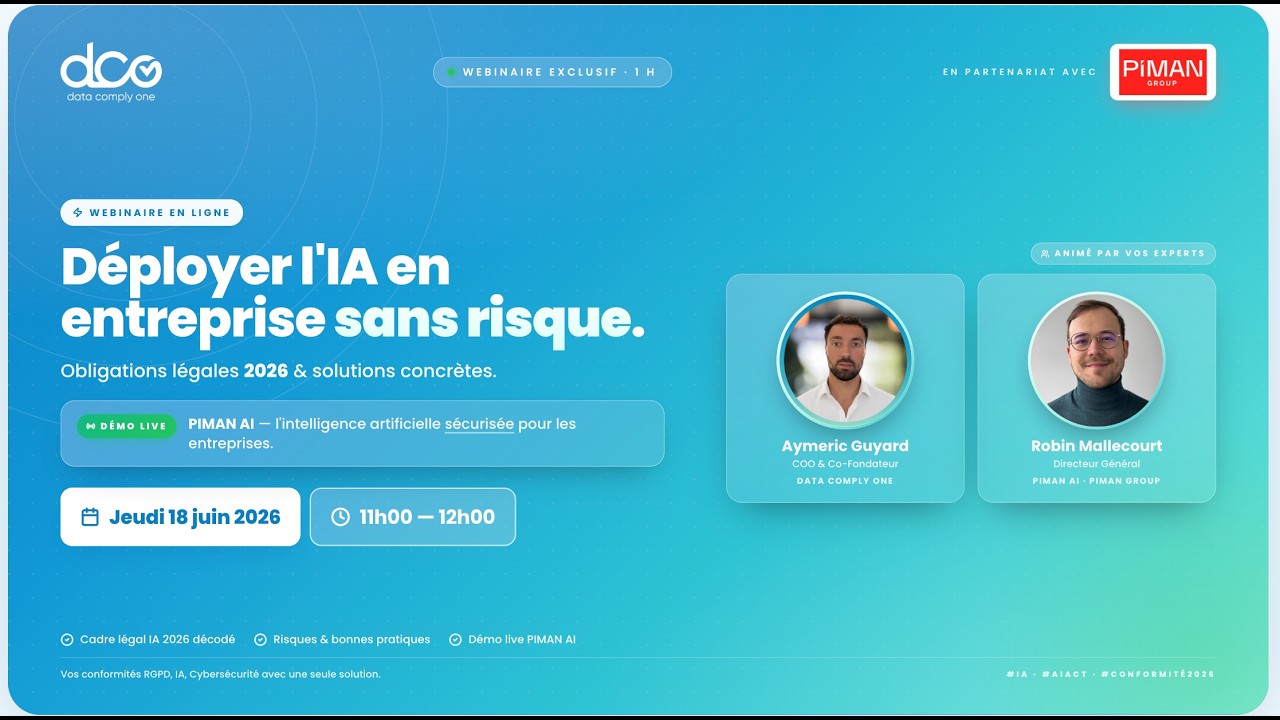 Déployer l’IA en entreprise sans risque, RGPD, AI Act -… — Transcript