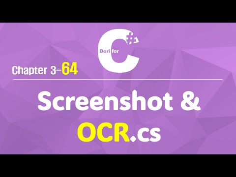 C# 강의 Winform 3) 64. 광학문자인식 (Screenshot & OCR)