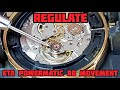 How to regulate a eta powermatic 80 automatic movement  solimbd  watch repair channel