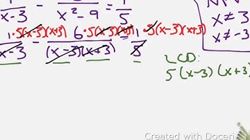 4.5 - Solving Rational Equations