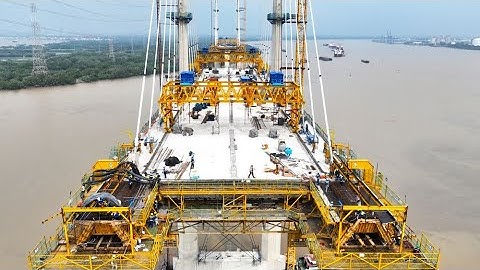 Cây cầu dây văng có tĩnh không cao nhất Việt Nam nỗ lực tiến tới ngày hợp long​⁠@DinhThaoVlog