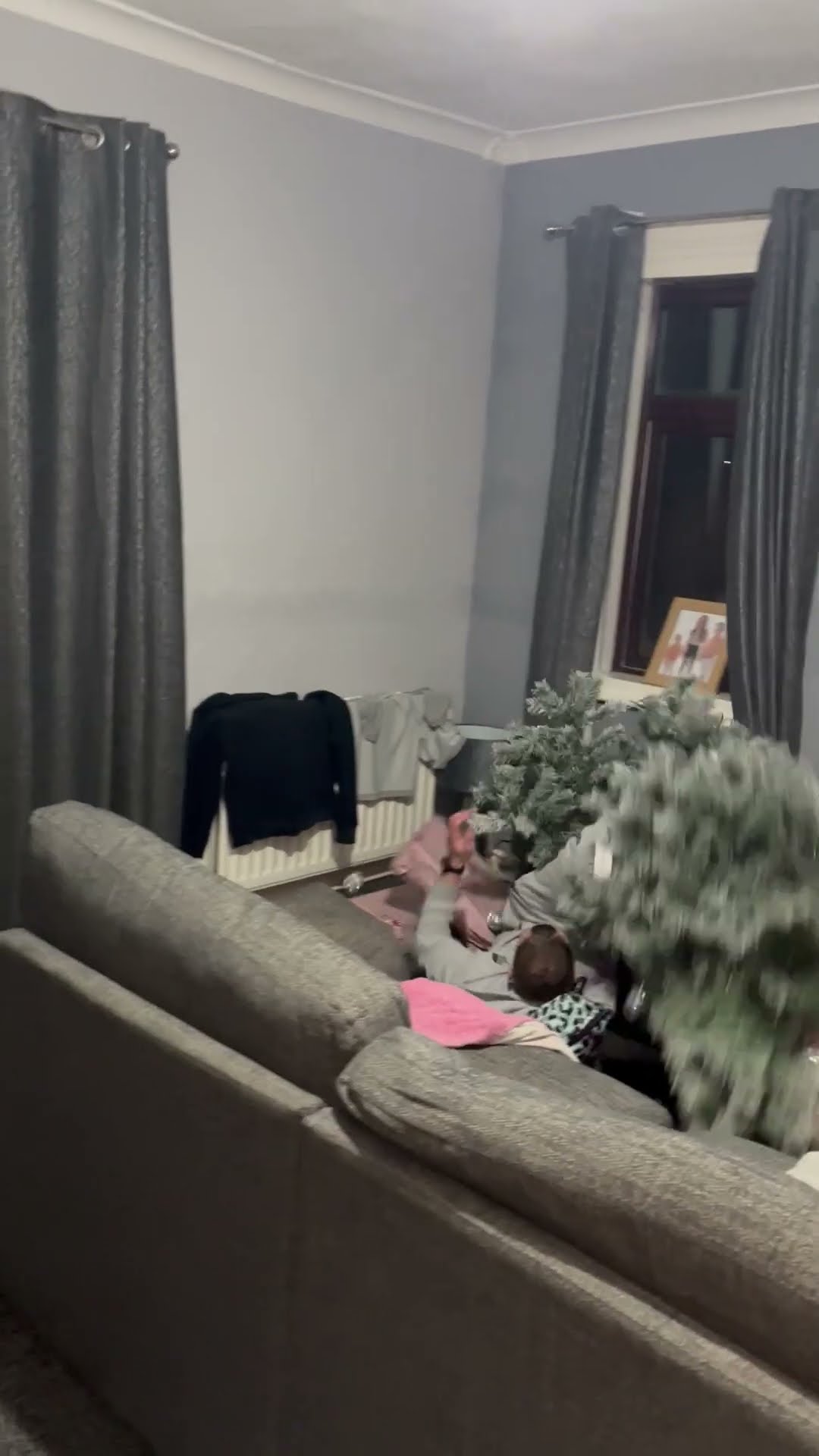 Man Jumps On Christmas Tree || ViralHog