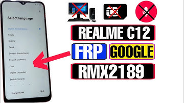 Realme C12 FRP Bypass Android 11 | Realme C12 Google Account Bypass | Realme RMX2189 FRP Bypass 2022