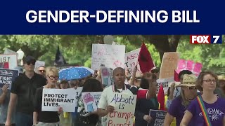 Austin LGBTQ+ advocates oppose bill awaiting Gov. Abbott's approval defining genders