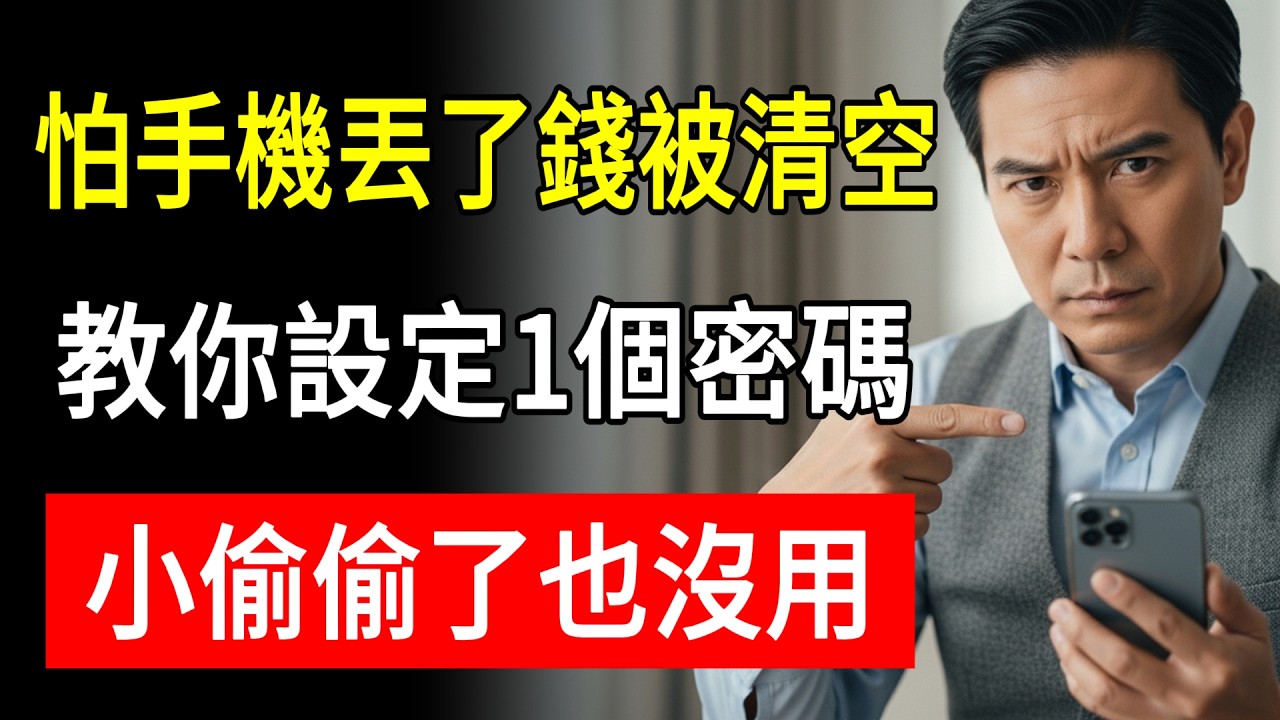 怕手機丟了錢被清空？教你設定1個密碼，小偷偷了也沒用！#手機防盜 #SIM卡密碼 #防詐騙 #生活慧眼 #守住老本
