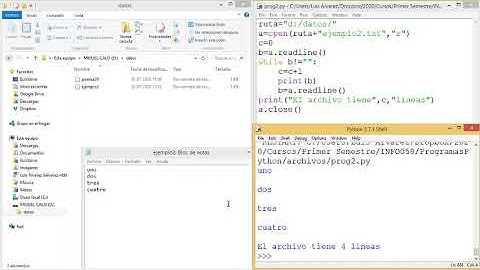 Python Archivos. Uso del readline