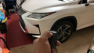 how to remote start lexus rx350