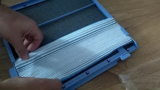 How to setup filter in Daikin MC70L VM Air Purifier -  filter install / replacement tutorial