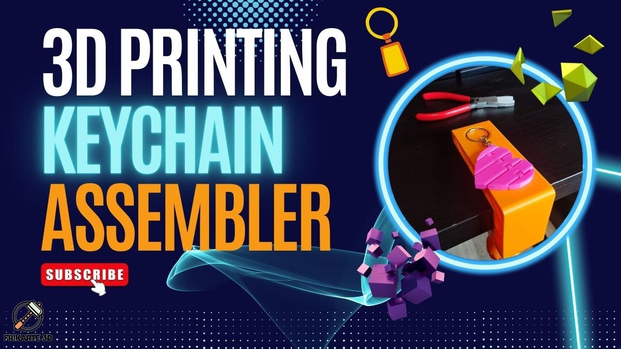 Keychain Assembly 3D Printing a Keychain Assembler Table Clamp 🔧🔑 with @Creality3D ...
