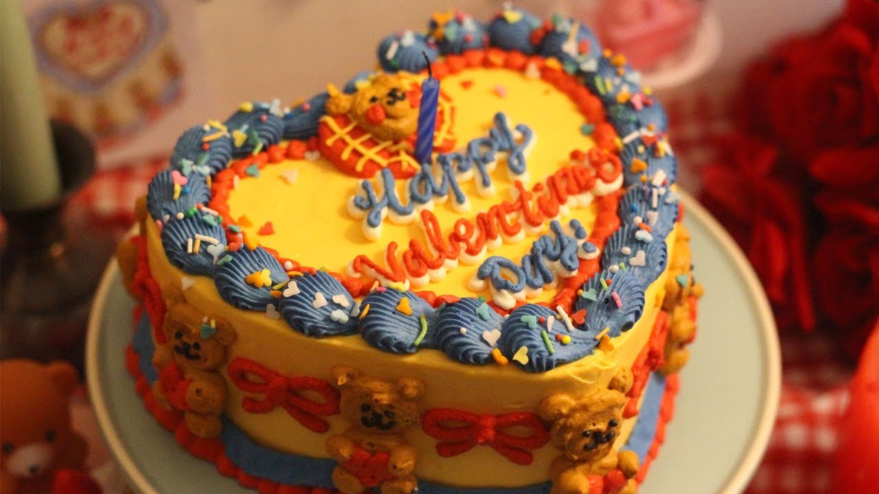 [#02 Making Video] 발렌타인 데이 케이크 Valentine's Day Cake バレンタイン・デー ケーキ3