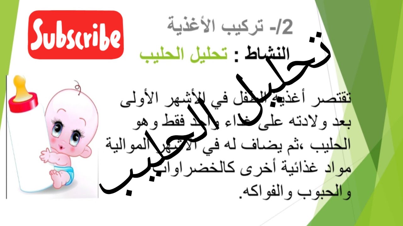 #شرح سهل ومبسط #لدرس سنة أولى متوسط تحليل مكونات الحليب 