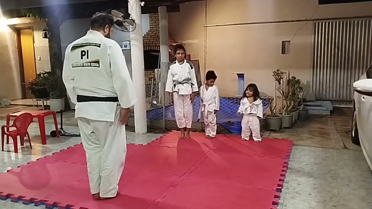 Treino de judô no 