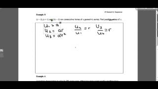 C2 Geometric Sequences Example 5 alternate method