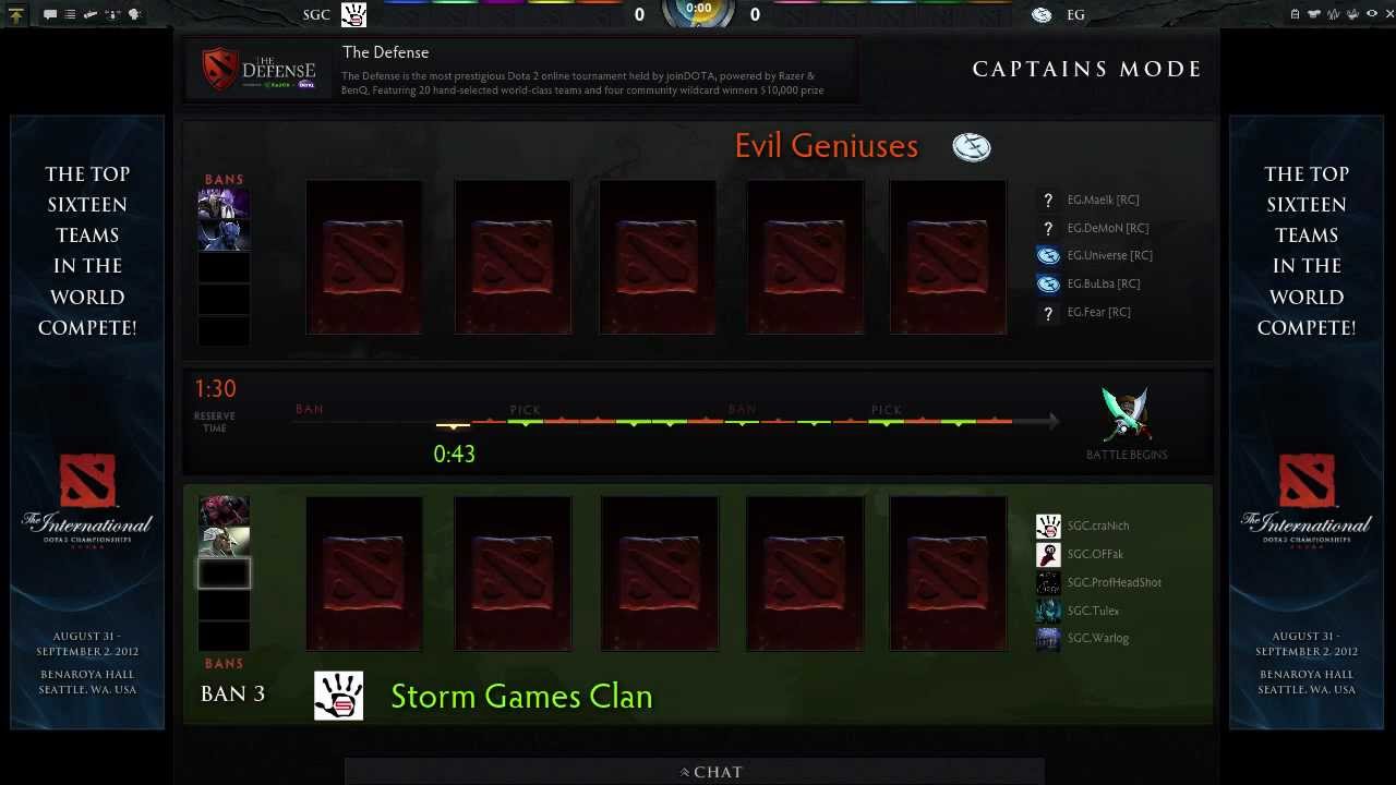 The Defense - Storm Games Clan vs Evil Geniuses - Playoffs - Game 2