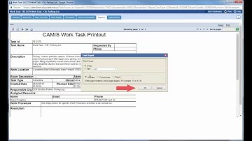 How to Print  or Create a PDF of a Work Task in Tririga