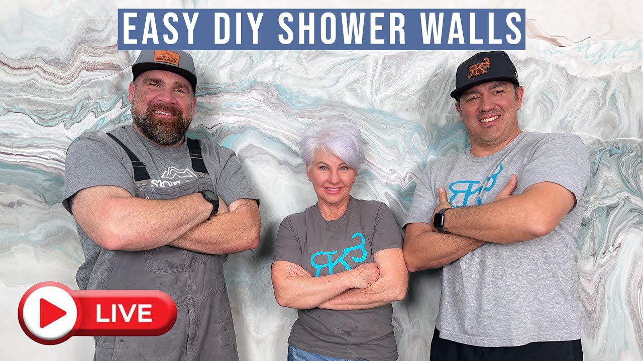 Creating Shower Walls with Foam and Epoxy LIVE