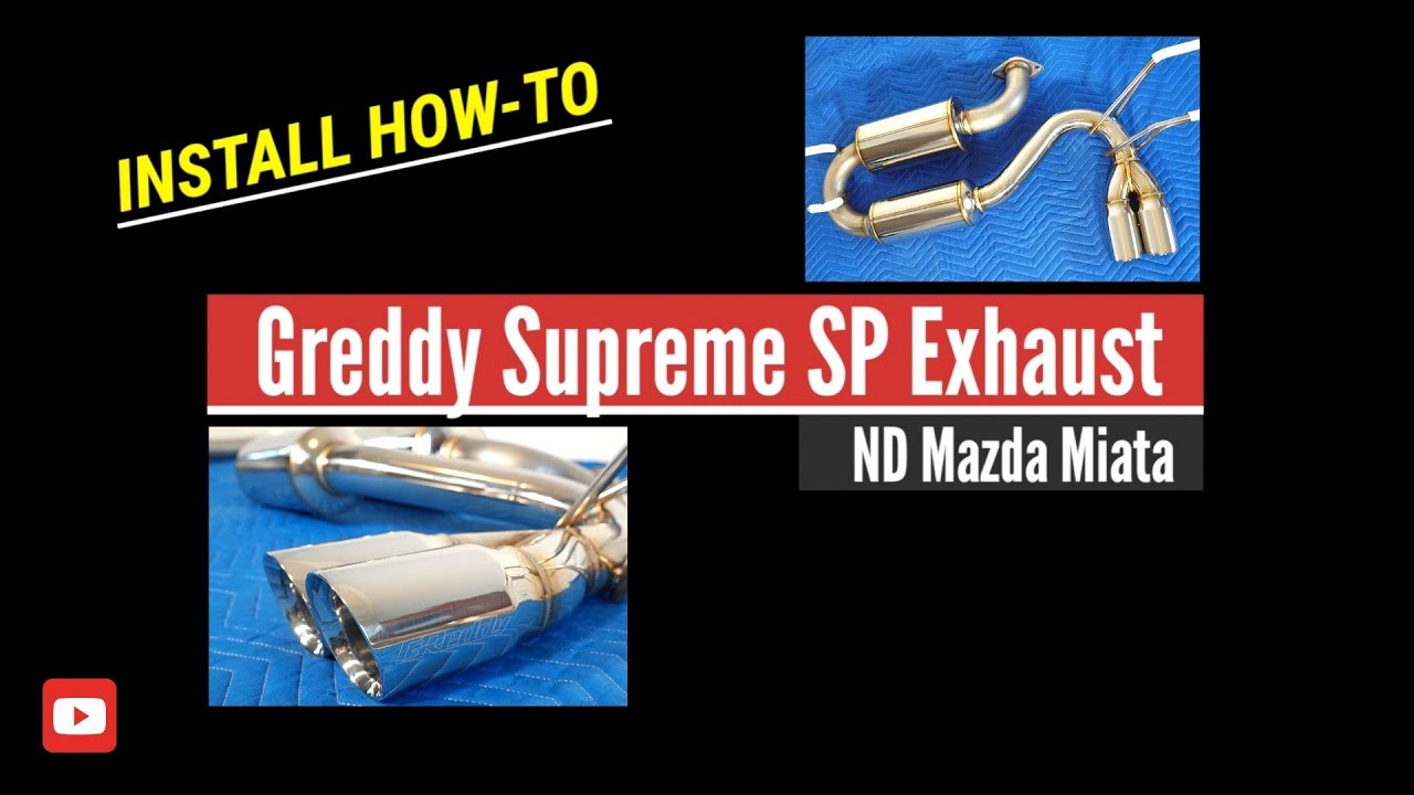 ND Miata) Greddy Supreme SP Axle-Back Exhaust Install (How-To