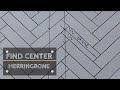 Diy herringbone pattern, Finding center