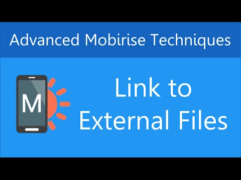 Link to External Files in Mobirise