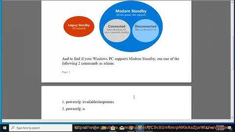 What is Modern Standby? Find out if your Windows 10 supports it
