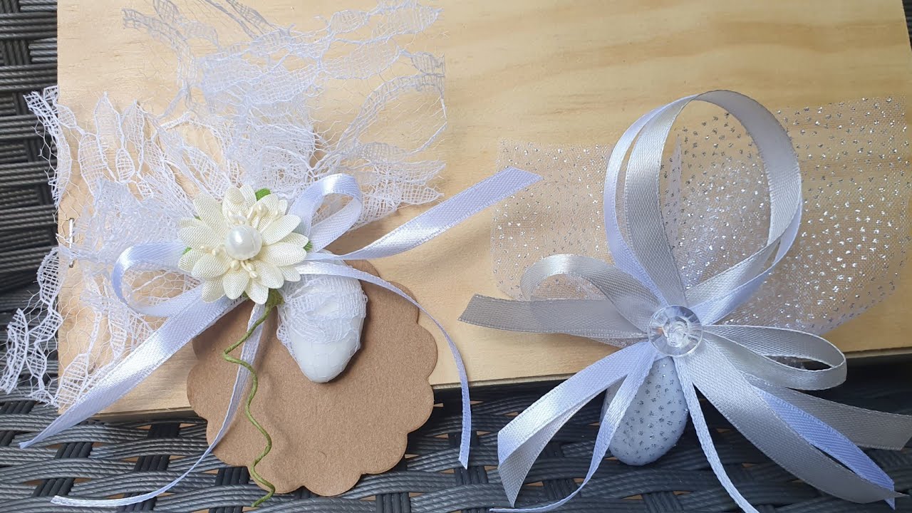 Segnaposto monoconfetto, 2 varianti semplici ed economiche