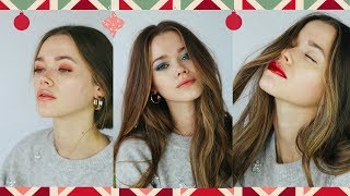 4 Effortless Holiday Makeup Looks | Christmas and NYE Looks