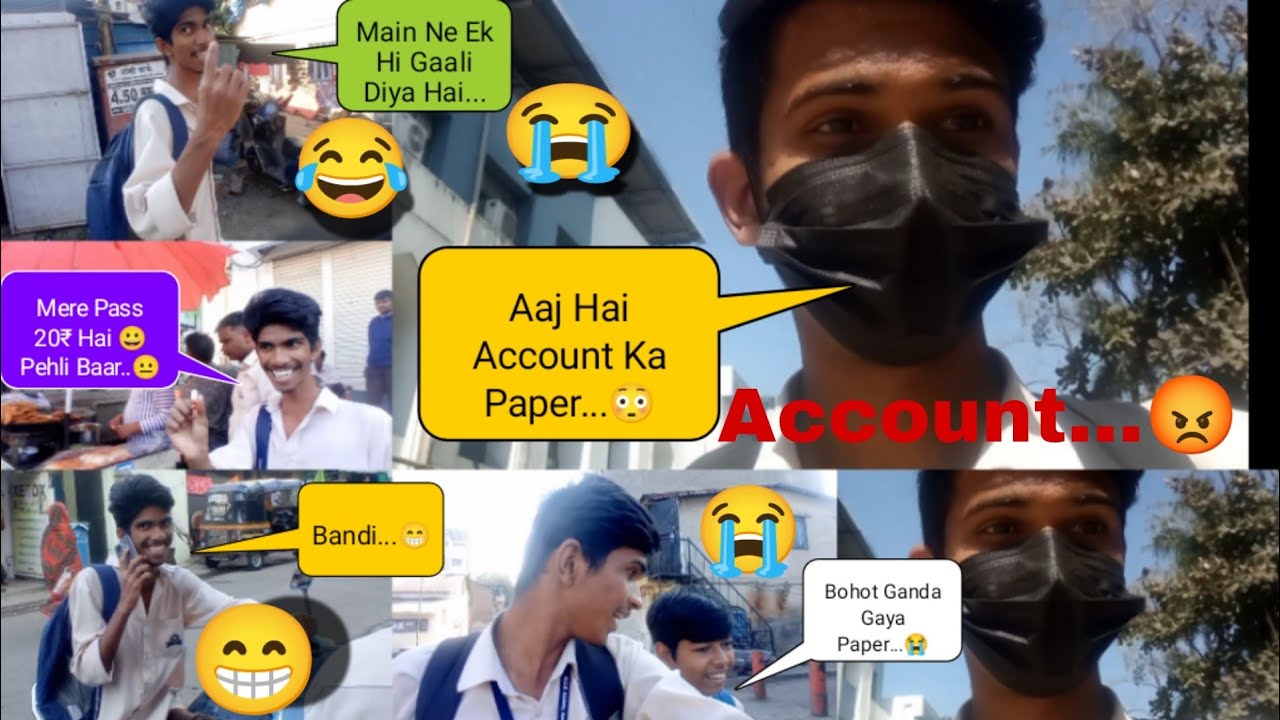 Aaj Tha Account Ka Paper...😭📚😐