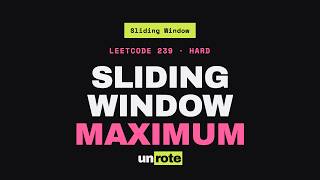 Sliding Window Maximum, Explained (LeetCode 239)