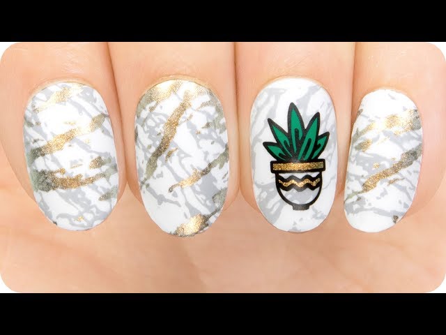 MoYou London Tutorial ◆ Marble Nails ◆